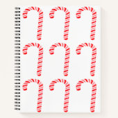 Cahier à spirale des Cannes de bonbons (Devant)