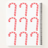 Cahier à spirale des Cannes de bonbons (Dos)