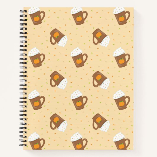 Cahier à spirale des friandises mignonnes d'automn (Devant)