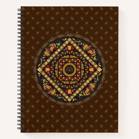 Cahier à spirale d'icônes de Thanksgiving (Devant)