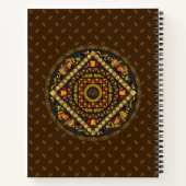 Cahier à spirale d'icônes de Thanksgiving (Dos)
