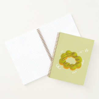 Cahier à spirale donut au moka