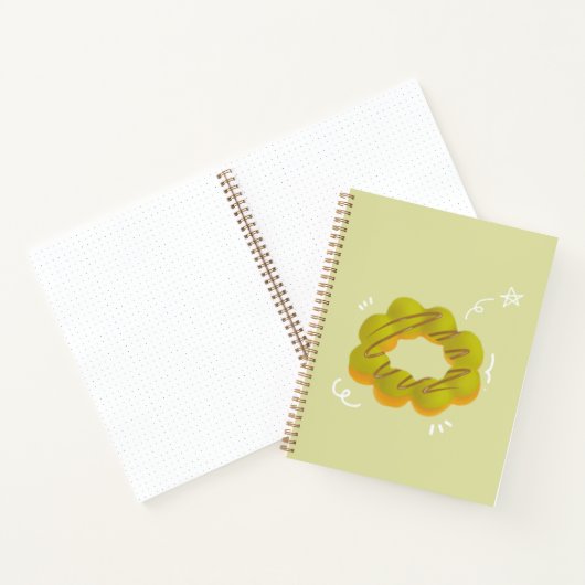 Cahier à spirale donut au moka (Intérieur)