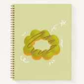 Cahier à spirale donut au moka (Devant)