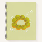 Cahier à spirale donut au moka (Devant)