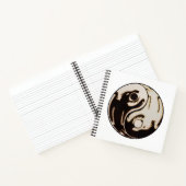Cahier à spirale Double Dragon Yin yang (Intérieur)