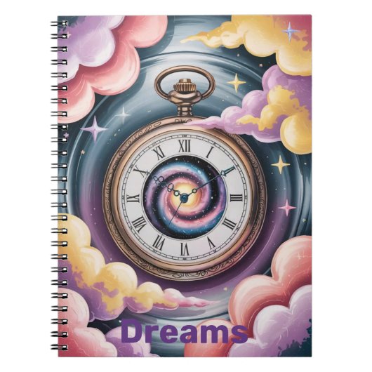 Cahier à spirale Dreamscape Antique Watch Dreams (Devant)
