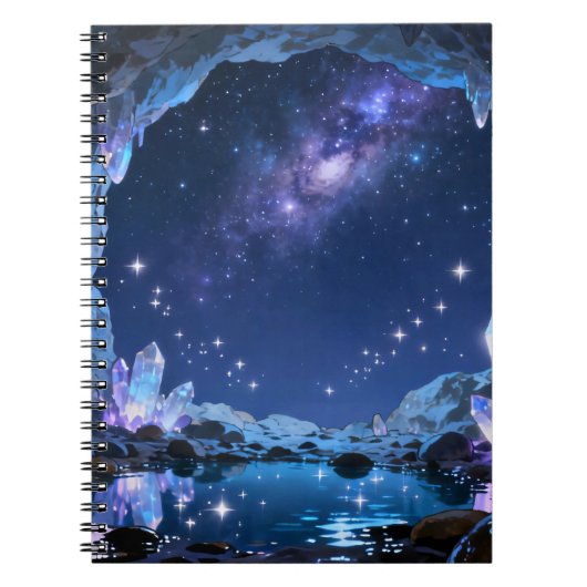 Cahier à spirale du lac de cristal céleste (Devant)