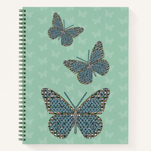 Cahier à spirale du monarque marocain (Devant)