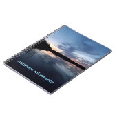 Cahier à spirale du reflet du coucher de soleil su (Côté gauche)
