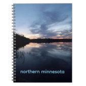Cahier à spirale du reflet du coucher de soleil su (Devant)