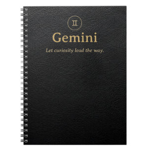 Cahier à spirale du zodiaque Gémeaux - Aspect simi