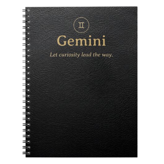 Cahier à spirale du zodiaque Gémeaux - Aspect simi (Devant)
