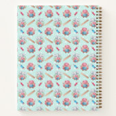 Cahier à spirale élégant à motif d'éléphant (Dos)