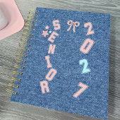 Cahier à spirale en patchwork en denim Senior 2027