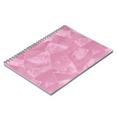 Cahier à spirale en verre teinté rose (Côté gauche)