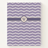 Cahier à spirale en zigzag fleuri (Dos)