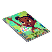 Cahier à spirale esthétique de jolie fille noire p (Côté Droit)