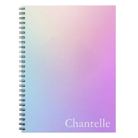 Cahier à spirale esthétique pastel rêveur (Devant)