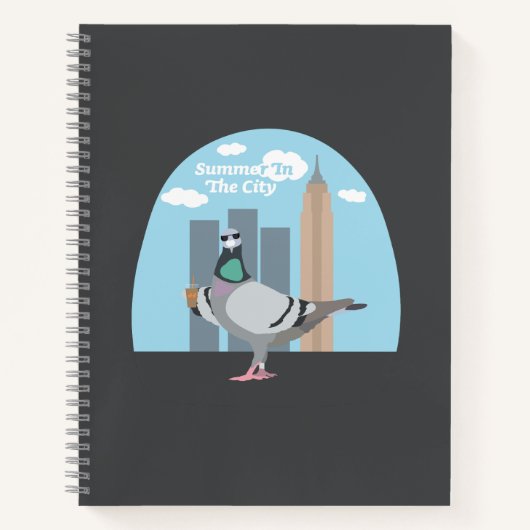 Cahier à spirale Été en ville (Devant)
