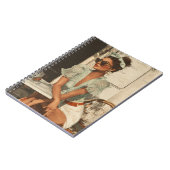 Cahier à spirale femme mode chic vintage (Côté gauche)