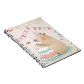 Cahier à spirale Fête d'anniversaire de capybara (Côté Droit)