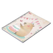 Cahier à spirale Fête d'anniversaire de capybara (Côté gauche)