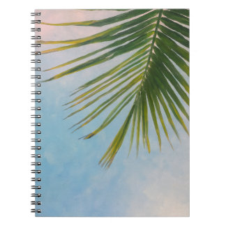 Cahier à spirale feuille de palmier