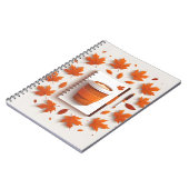 Cahier à spirale Feuilles d'automne & Café (Côté gauche)