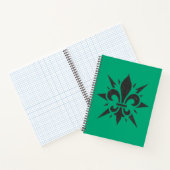 Cahier à spirale "Fleur-de-lis stylisée" (Intérieur)