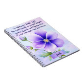 Cahier à spirale Fleur de naissance de février (Côté Droit)