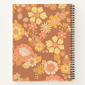 Cahier à spirale Fleur Rétro (Dos)