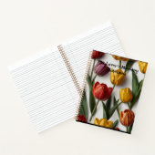 Cahier à spirale floral élégant (Intérieur)