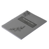 Cahier à spirale floral esthétique (Côté gauche)