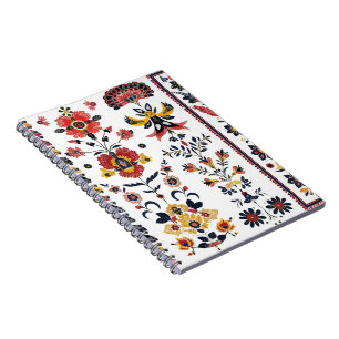 Cahier à spirale floral folklorique Bohème Botaniq