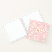 Cahier à spirale floral rose (Intérieur)