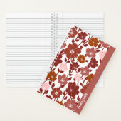 Cahier à spirale floral rose et orange | journal (À l'intérieur)