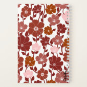 Cahier à spirale floral rose et orange | journal (Verso)