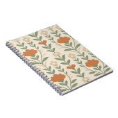 Cahier à spirale floral scandinave (Côté Droit)
