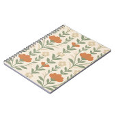 Cahier à spirale floral scandinave (Côté gauche)