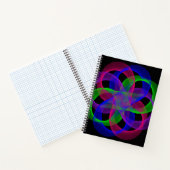 Cahier à spirale géométrique à double boucle en ma (Intérieur)