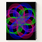 Cahier à spirale géométrique à double boucle en ma (Dos)