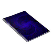 Cahier à spirale géométrique à double entonnoir vu (Côté Droit)