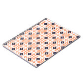 Cahier à spirale géométrique orange presque Shippo (Côté gauche)