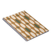 Cahier à spirale géométrique rétro (Côté Droit)
