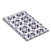 Cahier à spirale géométrique rotor violet (Côté Droit)