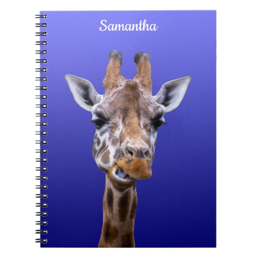Cahier à spirale girafe (Devant)