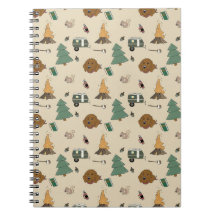 Cahier à spirale Goldendoodle Camping 