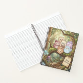 Cahier à spirale Hiboux de la forêt (Intérieur)