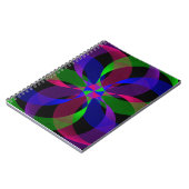 Cahier à spirale hybride géométrique 3D 2D (Côté gauche)